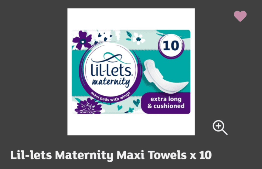 Lil-lets Maternity Maxi Towels x 10