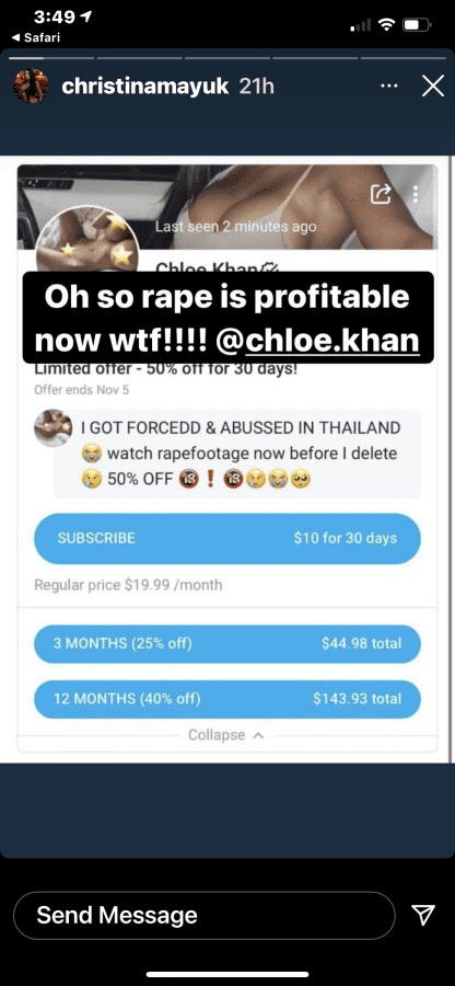 Chloe khan porno