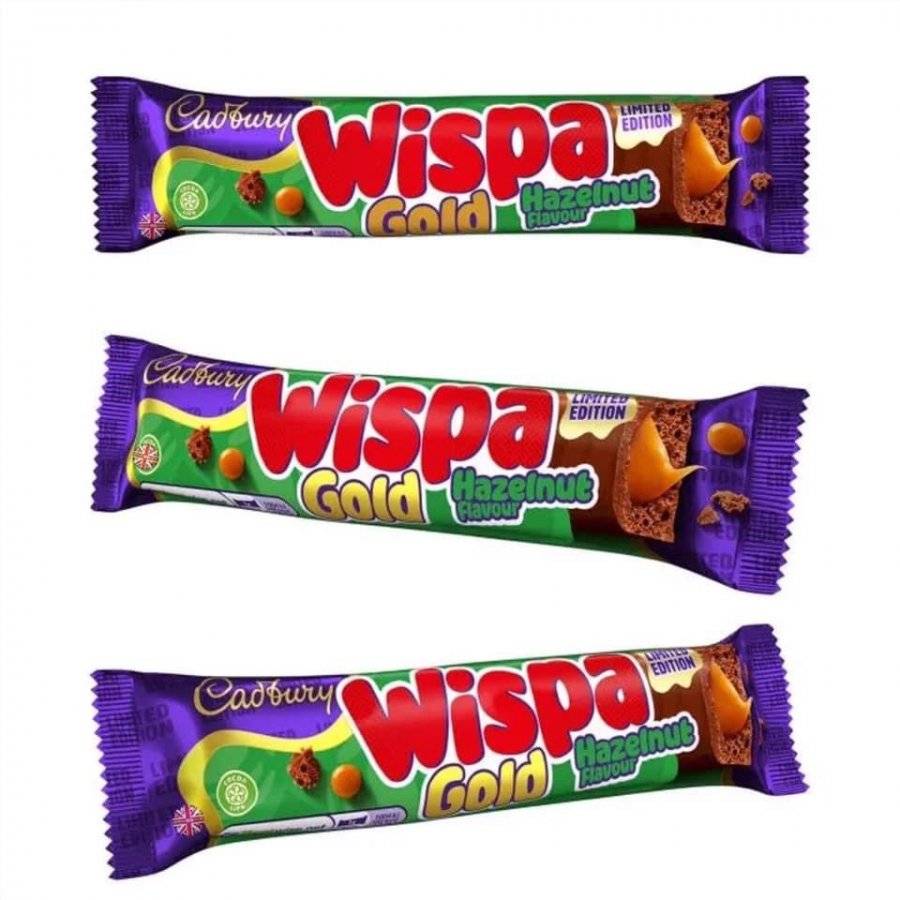 Wispa Golds Now Come In Hazelnut Caramel Flavour