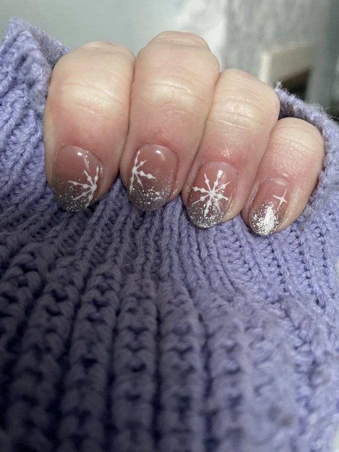 How to apply glitter to gel nails, xameliax