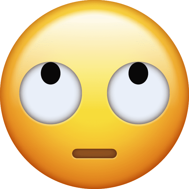 Eye Roll Emoji in PNG [Free Download IOS Emojis].png