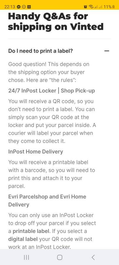 How to Print Vinted Label without Printer