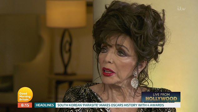 Why? Joan Collins, 86, raised eyebrows on Good Morning Britain on Monday when she questioned why Phillip Schofield had to come out as homosexual